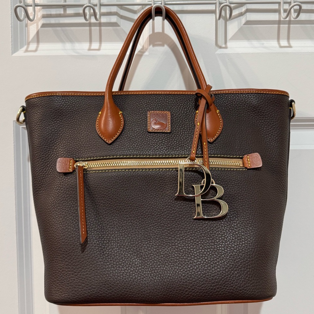 Dooney and Bourke Small Pebble Grain Leather Crossbody Bag - Brown Tmoro - NWOT